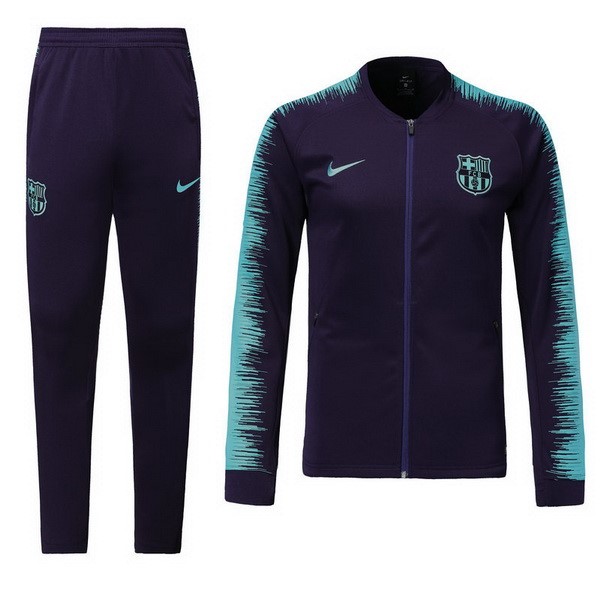 Barcelona Trainingsanzug 2018-19 Schwarz Blau Fussballtrikots Günstig